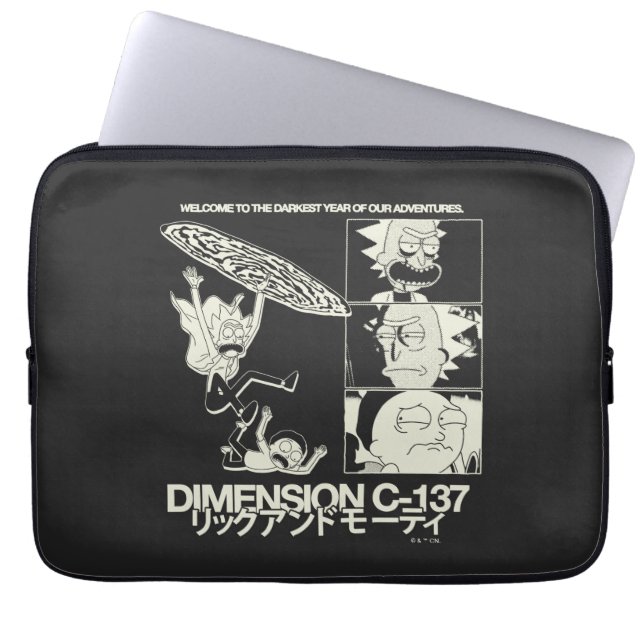 RICK UND MORTY™ | Dimension C-137 Laptopschutzhülle (Vorderseite)