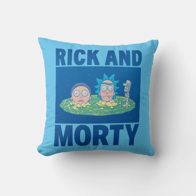 RICK UND MORTY™ | Durchqueren des Portals Kissen (Vorderseite)