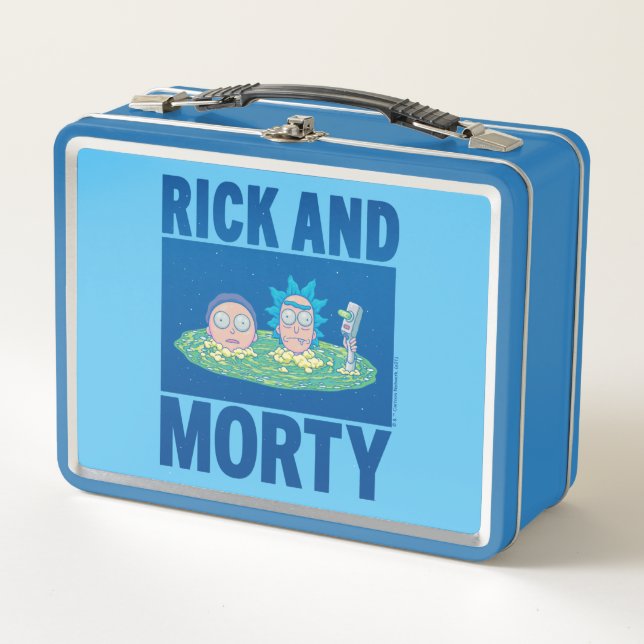 RICK UND MORTY™ | Durchqueren des Portals Metall Brotdose (Vorderseite)