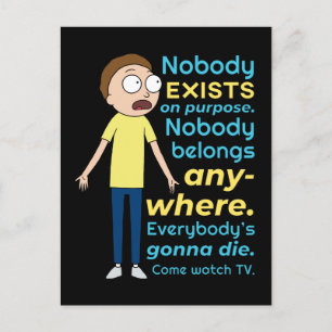 RICK UND MORTY™   Es gibt keinen Zweck Einladungspostkarte