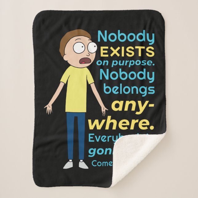 RICK UND MORTY™ | Es gibt keinen Zweck Sherpadecke (Vorderseite)