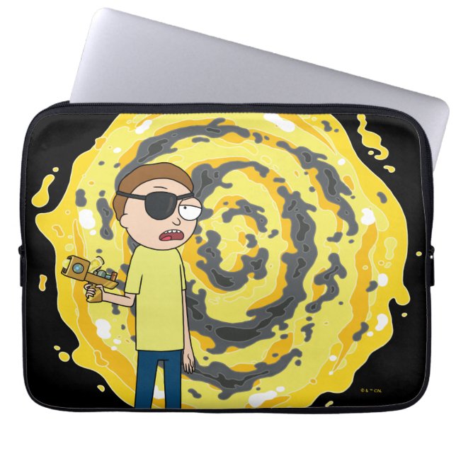 RICK UND MORTY™ | Evil Morty Portal Laptopschutzhülle (Vorderseite)