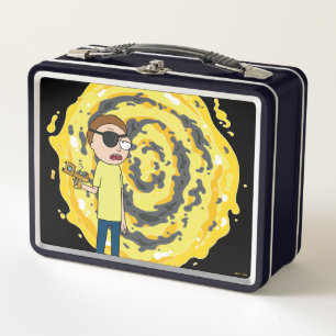RICK UND MORTY™   Evil Morty Portal Metall Brotdose