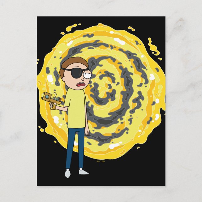 RICK UND MORTY™ | Evil Morty Portal Postkarte (Vorderseite)
