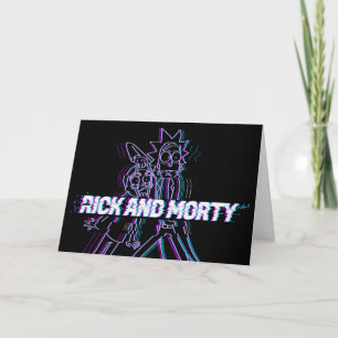 RICK UND MORTY™   Glitched Rick and Morty Karte