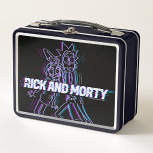 RICK UND MORTY™ Glitched Rick and Morty Metall Brotdose