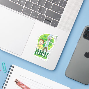 RICK UND MORTY™   Grüner Splash Aufkleber