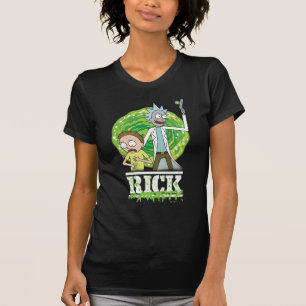 RICK UND MORTY™ Grüner Splash T-Shirt