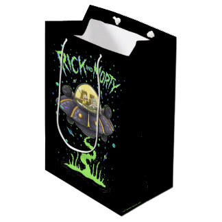 RICK UND MORTY™ | Illustriert Space Flight Graphic Mittlere Geschenktüte