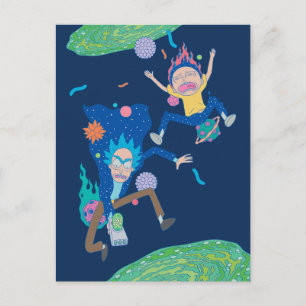 RICK UND MORTY™   Infizierter Portal-Jump Einladungspostkarte