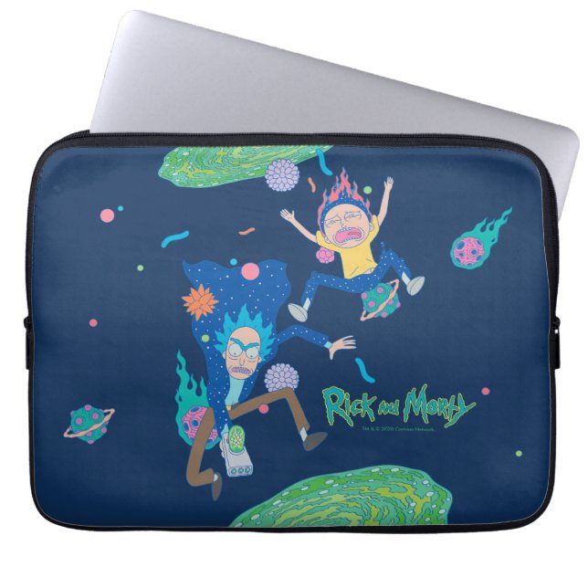 RICK UND MORTY™ | Infizierter Portal-Jump Laptopschutzhülle (Vorderseite)