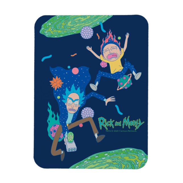 RICK UND MORTY™ | Infizierter Portal-Jump Magnet (Vertikal)