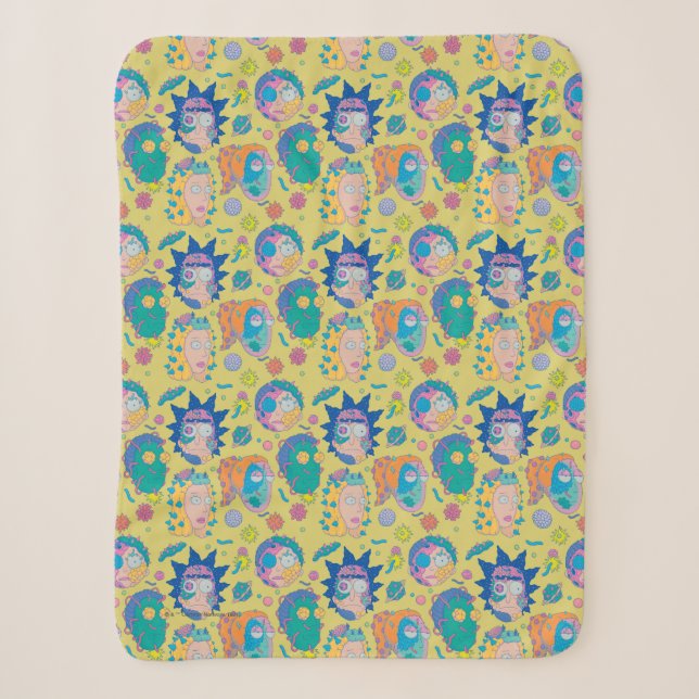 RICK UND MORTY™ | Infiziertes Smith-Familienmuster Sherpadecke (Vorderseite)