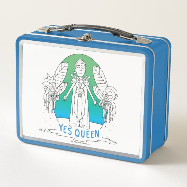 RICK UND MORTY™ | Ja Queen Metall Brotdose (Vorderseite)