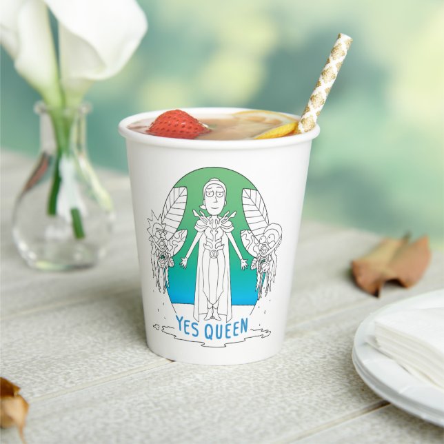 RICK UND MORTY™ | Ja Queen Pappbecher (In Situ)