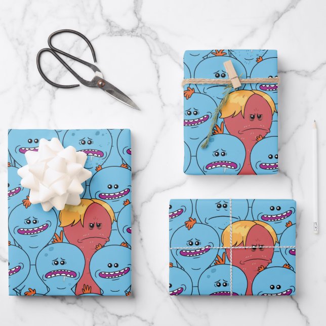 RICK UND MORTY™ | Kirkland Herr Meeseeks Geschenkpapier Set (Vorderseite)