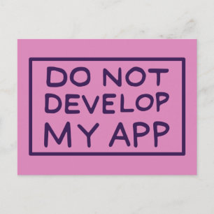 RICK UND MORTY™   MEINE APP NICHT ENTWICKELN EINLADUNGSPOSTKARTE