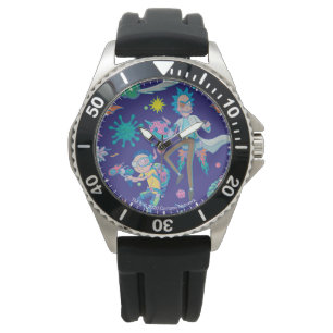 RICK UND MORTY™ Muster infizierter Zellen Armbanduhr