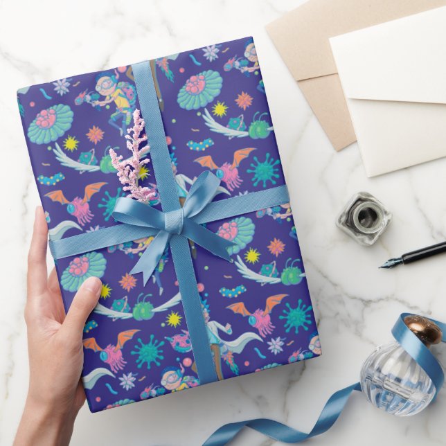RICK UND MORTY™ | Muster infizierter Zellen Geschenkpapier (Schenken)