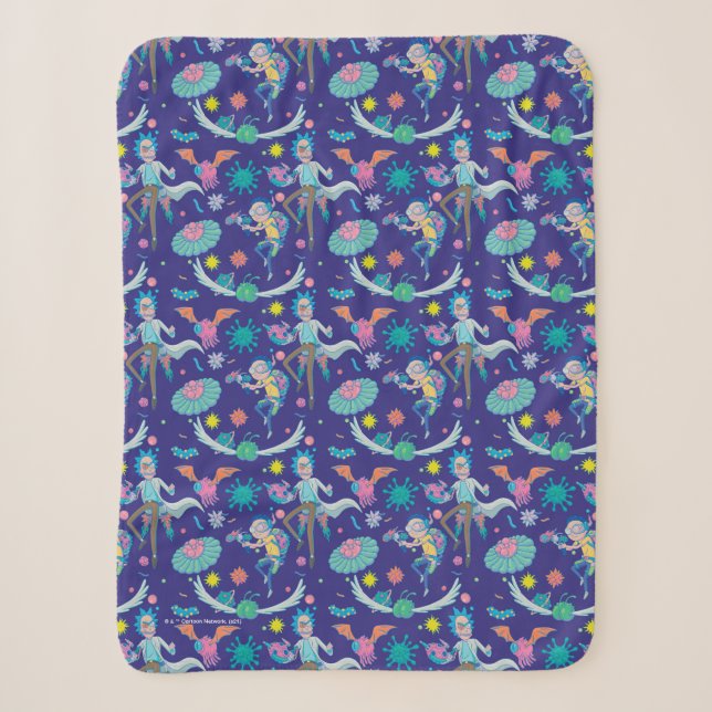 RICK UND MORTY™ | Muster infizierter Zellen Sherpadecke (Vorderseite)