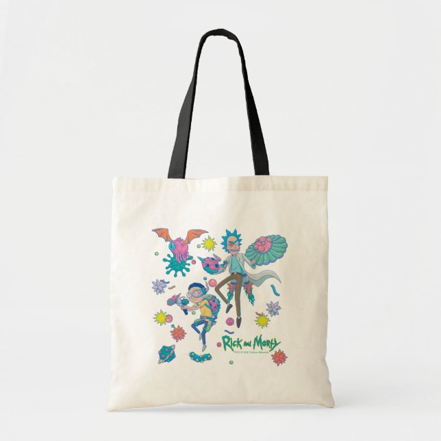 RICK UND MORTY™ | Muster infizierter Zellen Tragetasche (Vorne)