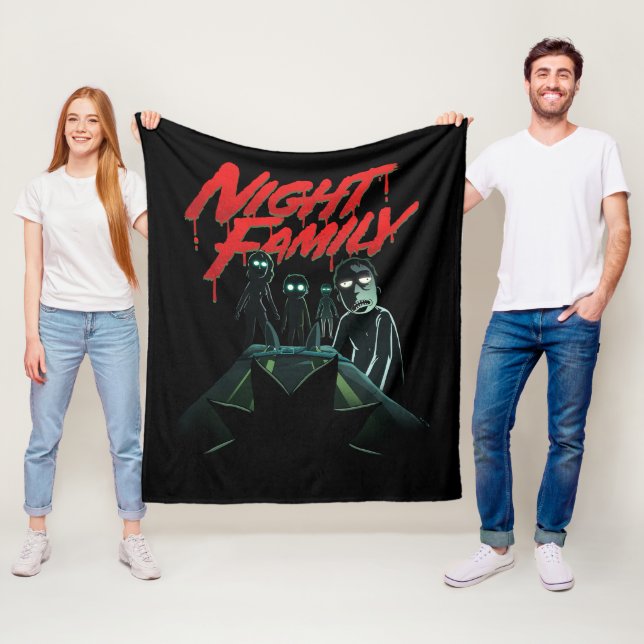 RICK UND MORTY™ | Nachtfamilie Fleecedecke (Beispiel)