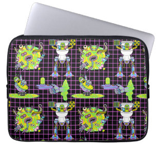 RICK UND MORTY™   Pickle Rick Portal Muster Laptopschutzhülle