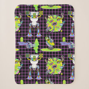 RICK UND MORTY™ Pickle Rick Portal Muster Sherpadecke