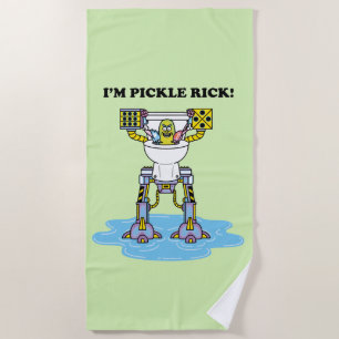 RICK UND MORTY™ Pickle Rick Toilet Mech Strandtuch