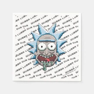 RICK UND MORTY™ | Pixel Vers Rick Drooling Head Serviette