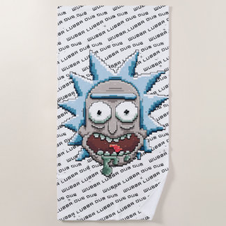 RICK UND MORTY™ | Pixel Vers Rick Drooling Head Strandtuch