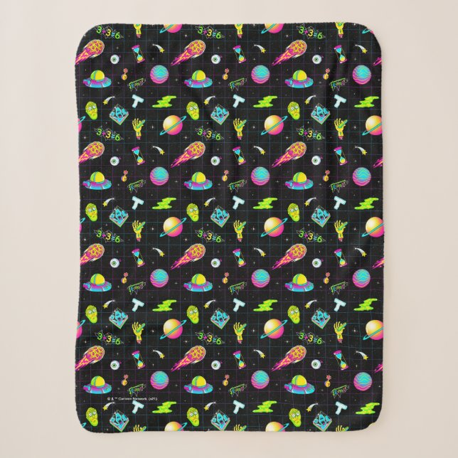 RICK UND MORTY™ | Psychedelische Saison 3 Muster Sherpadecke (Vorderseite)
