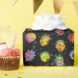 RICK UND MORTY™ Psychedelisches Muster Geschenkpapier