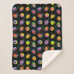 RICK UND MORTY™ Psychedelisches Muster Sherpadecke