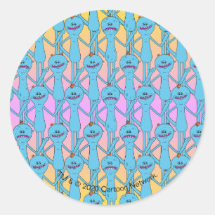 RICK UND MORTY™ Rainbow Herr Meeseeks Pattern Runder Aufkleber
