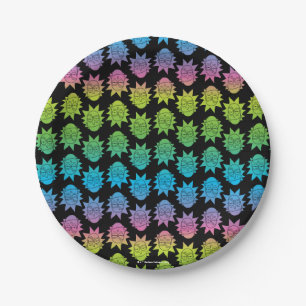 RICK UND MORTY™ Rainbow Rick Head Pappteller