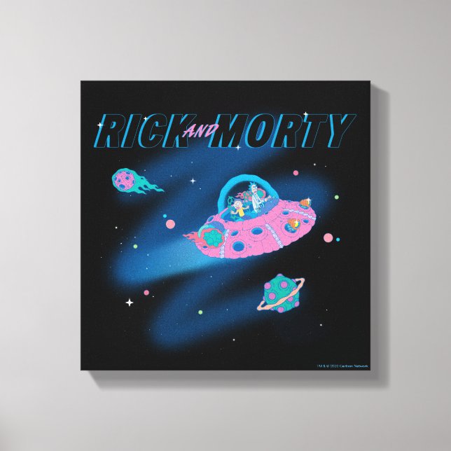 RICK UND MORTY™ | Raumfahrt Leinwanddruck (Vorderseite)