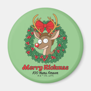 Rick und Morty   Reindeer Morty Merry Rickmas Magnet