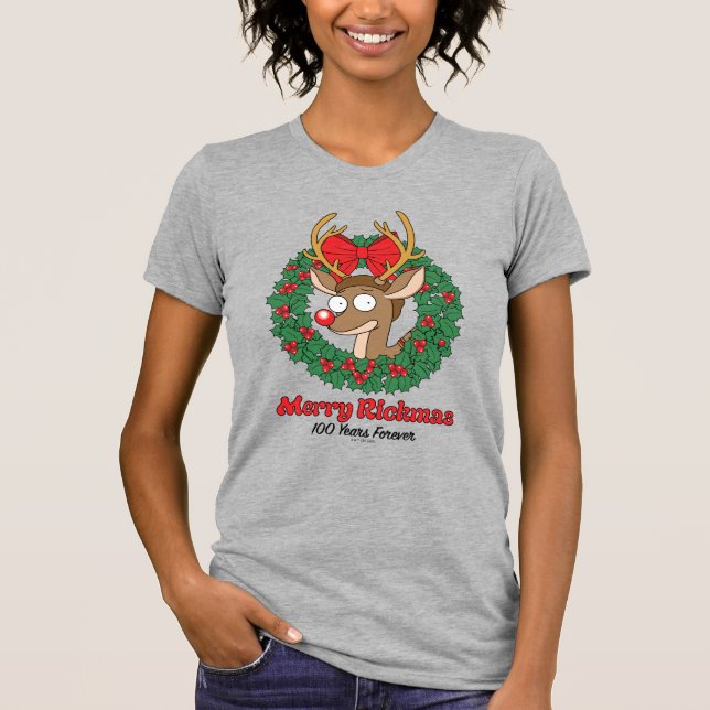 Rick und Morty | Reindeer Morty Merry Rickmas T-Shirt (Vorderseite)