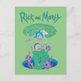 RICK UND MORTY™ Rettung des Portals Einladungspostkarte