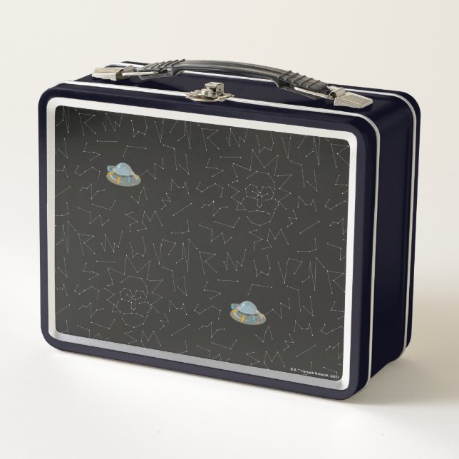 RICK UND MORTY™ | Rick Constellation Pattern Metall Brotdose (Vorderseite)