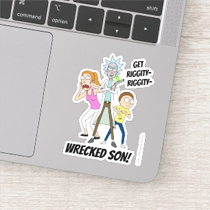 RICK UND MORTY™ Rick, Morty und Summer Aufkleber
