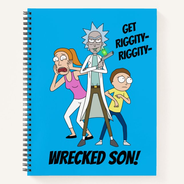RICK UND MORTY™ | Rick, Morty und Summer Notizbuch (Vorderseite)