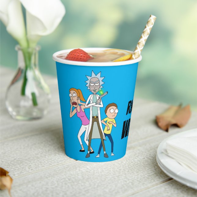 RICK UND MORTY™ | Rick, Morty und Summer Pappbecher (In Situ)