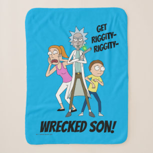 RICK UND MORTY™ Rick, Morty und Summer Sherpadecke