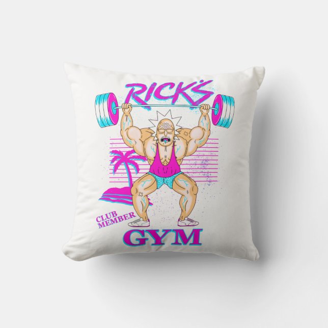RICK UND MORTY™ | Rick's Gym Club Mitglied Kissen (Vorderseite)