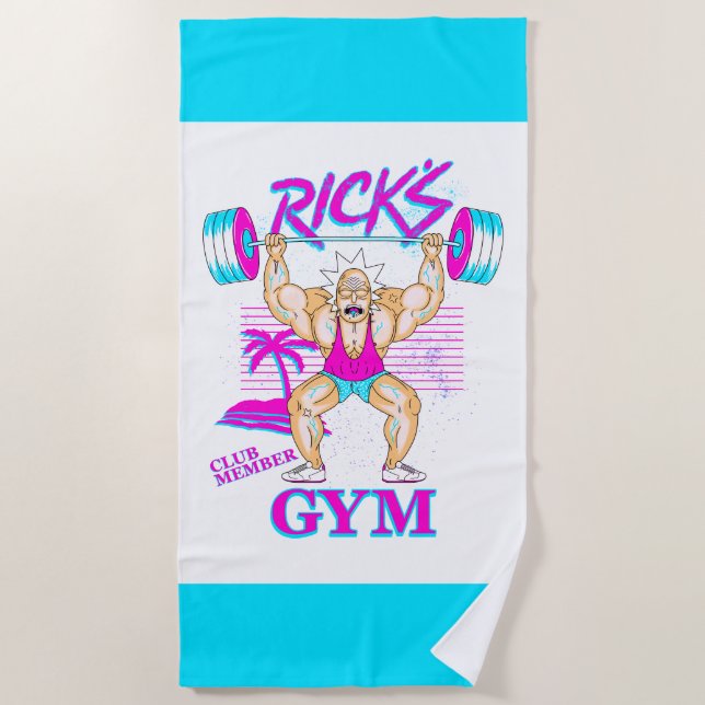 RICK UND MORTY™ | Rick's Gym Club Mitglied Strandtuch (Vorderseite)