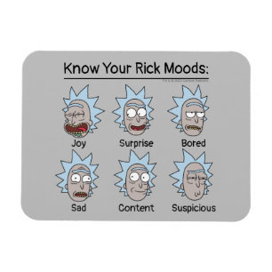 RICK UND MORTY™   Rick's Moods Magnet