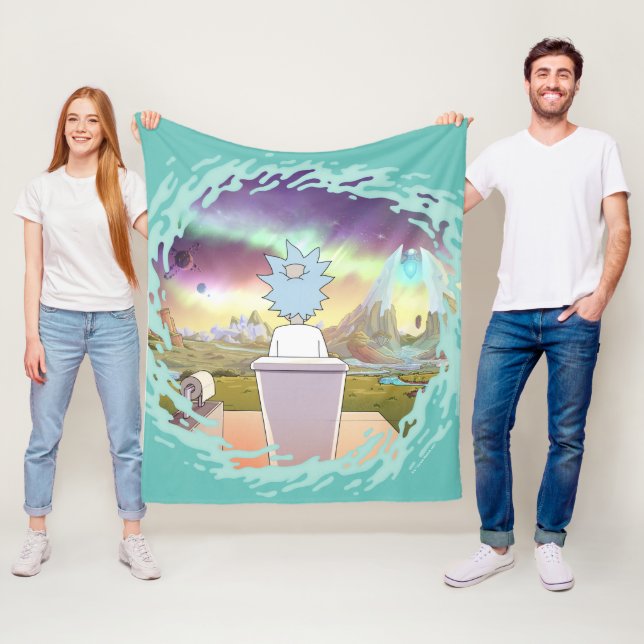 RICK UND MORTY™ | Rick&#x27;s Private Place Fleecedecke (Beispiel)
