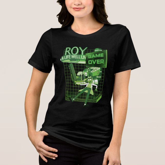 RICK UND MORTY™ | Roy a Life gut gelebt Tri-Blend Shirt (Vorderseite)